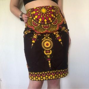 African Inspired Pencil Skirt